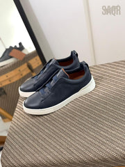 Zegna TrailFlex Suede Slip-On Sneakers – Sandstone Edition