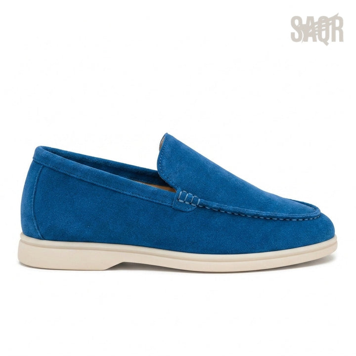 Loro Piana Suede Sneakers – Vibrant Blue - View 1