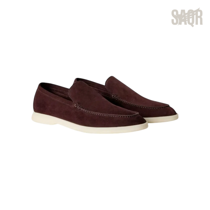 Loro Piana Summer Walk Loafers – Amarone - View 1