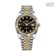 Rolex Watch | Datejust Black/Gold