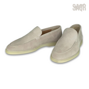 Loro Piana Summer Walk Suede Loafers – Linen - View 2