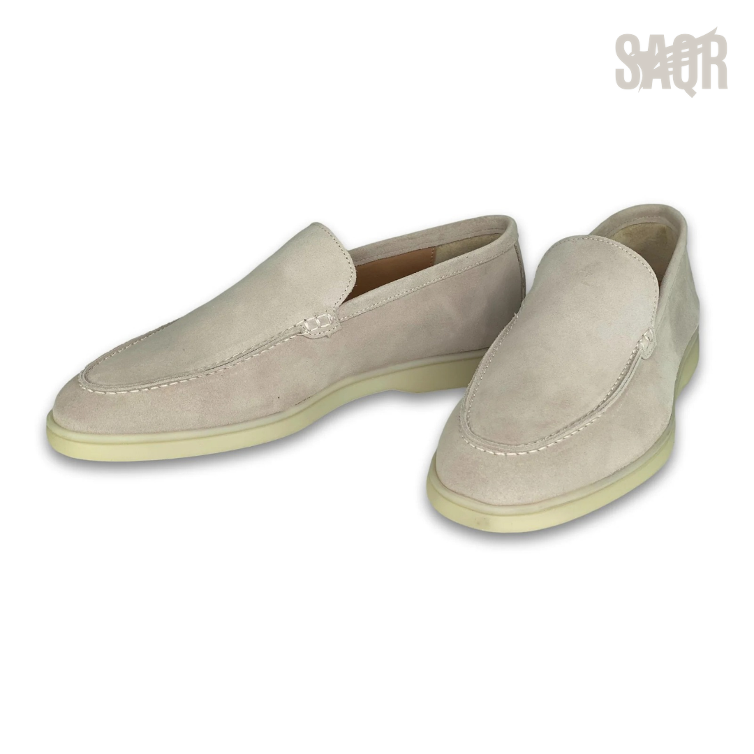 Loro Piana Summer Walk Suede Loafers – Linen - View 2