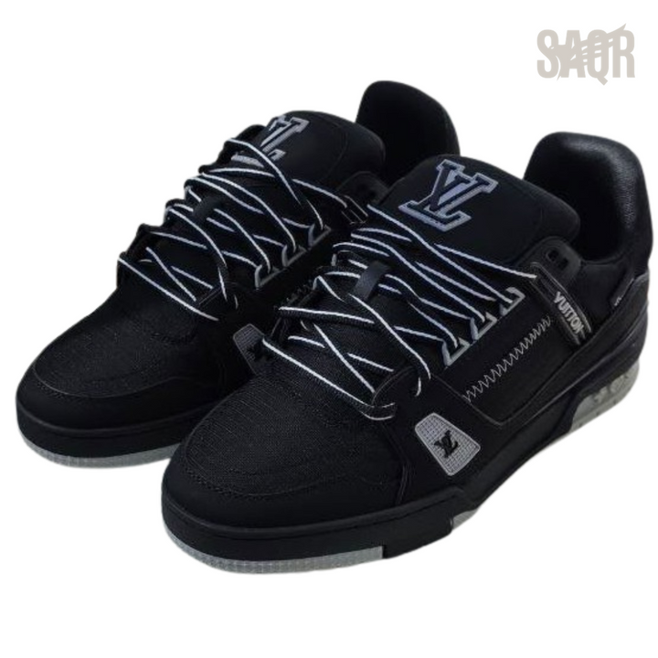 Louis Vuitton LV Trainer Sneakers – Black & Grey - View 2