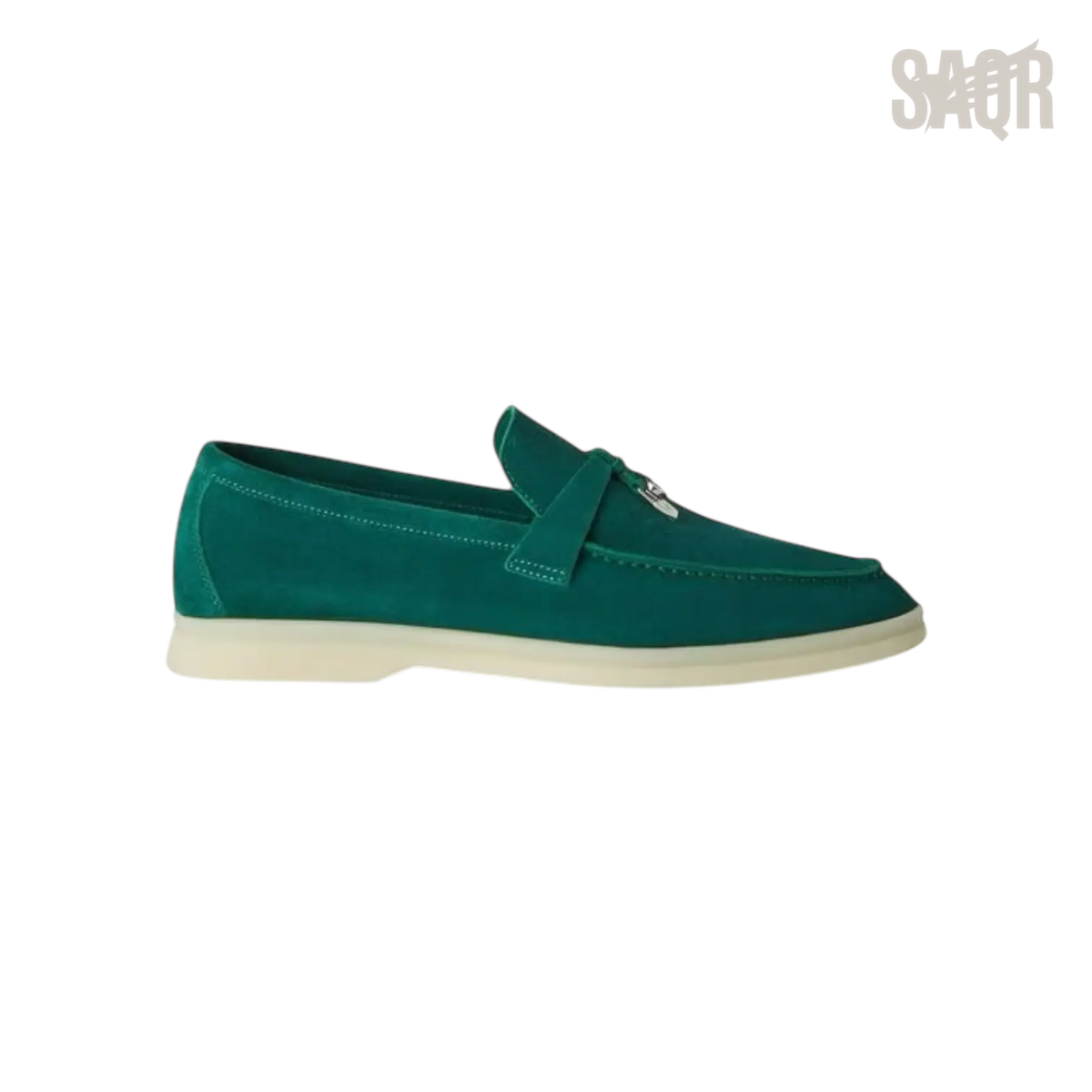 Loro Piana Summer Charms Loafers – Forest Leaves - View 2