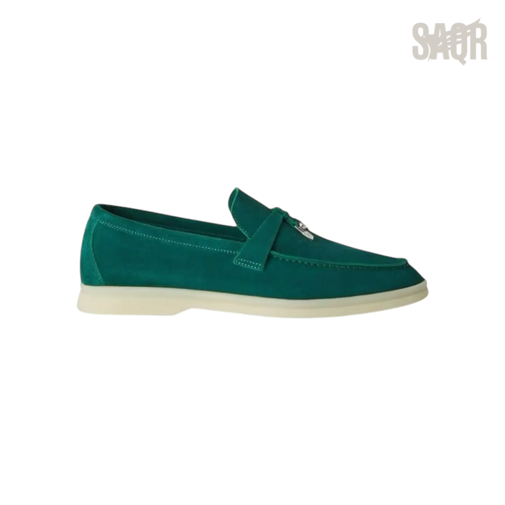 Loro Piana Summer Charms Loafers – Forest Leaves - View 2