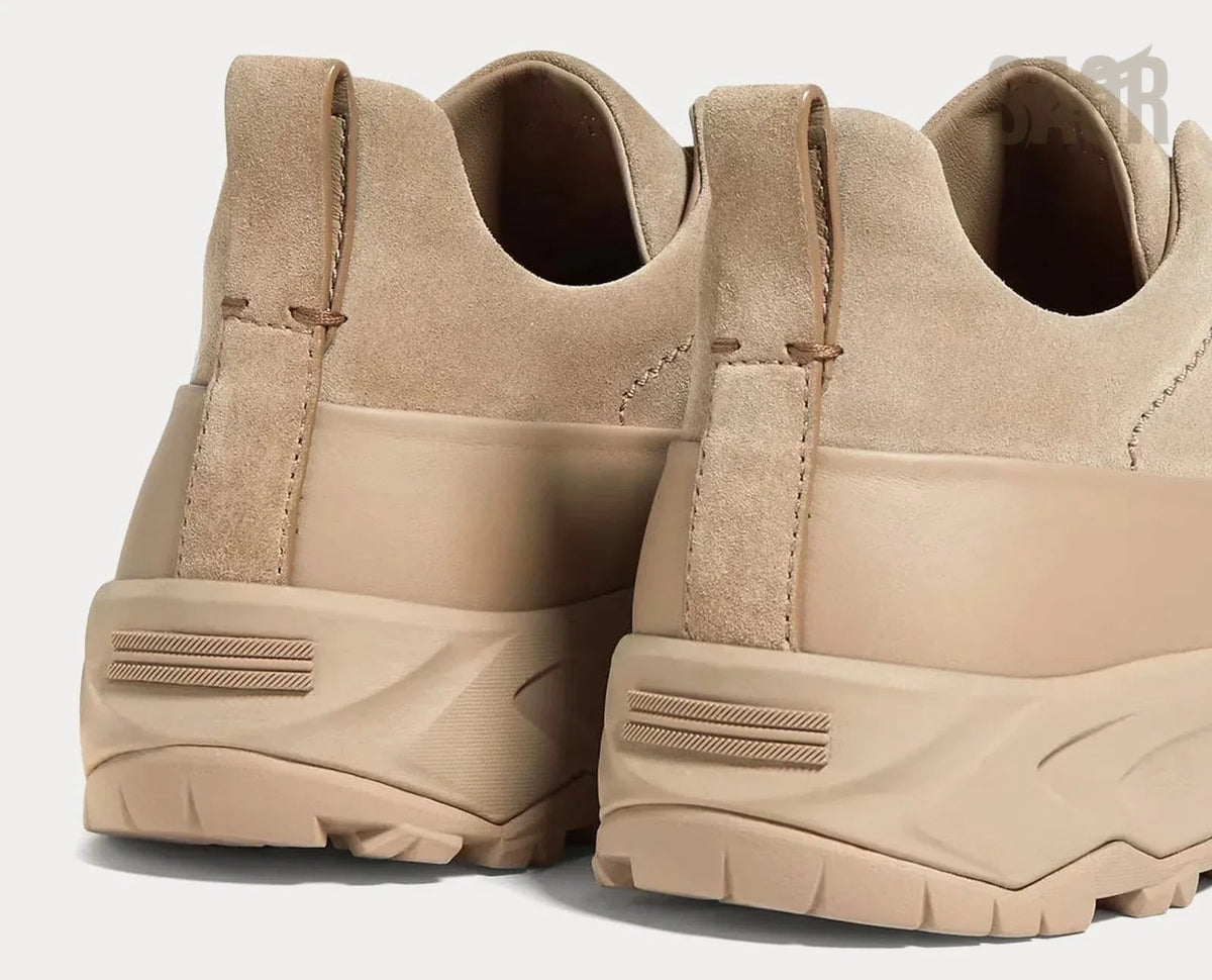 Zegna Footwear | Triple Stitch Light Taupe Beige