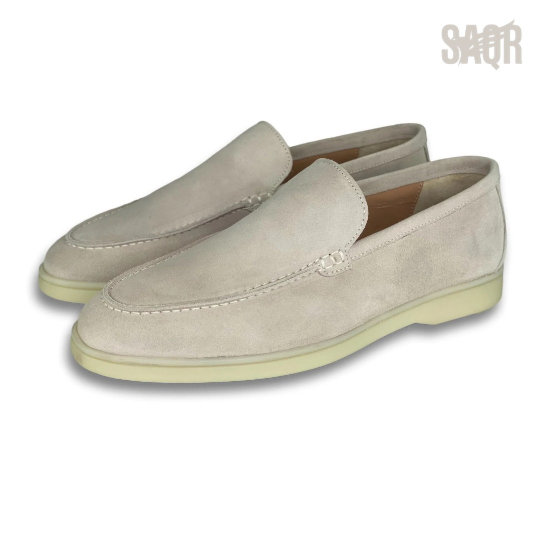 Loro Piana Summer Walk Suede Loafers – Linen - View 3