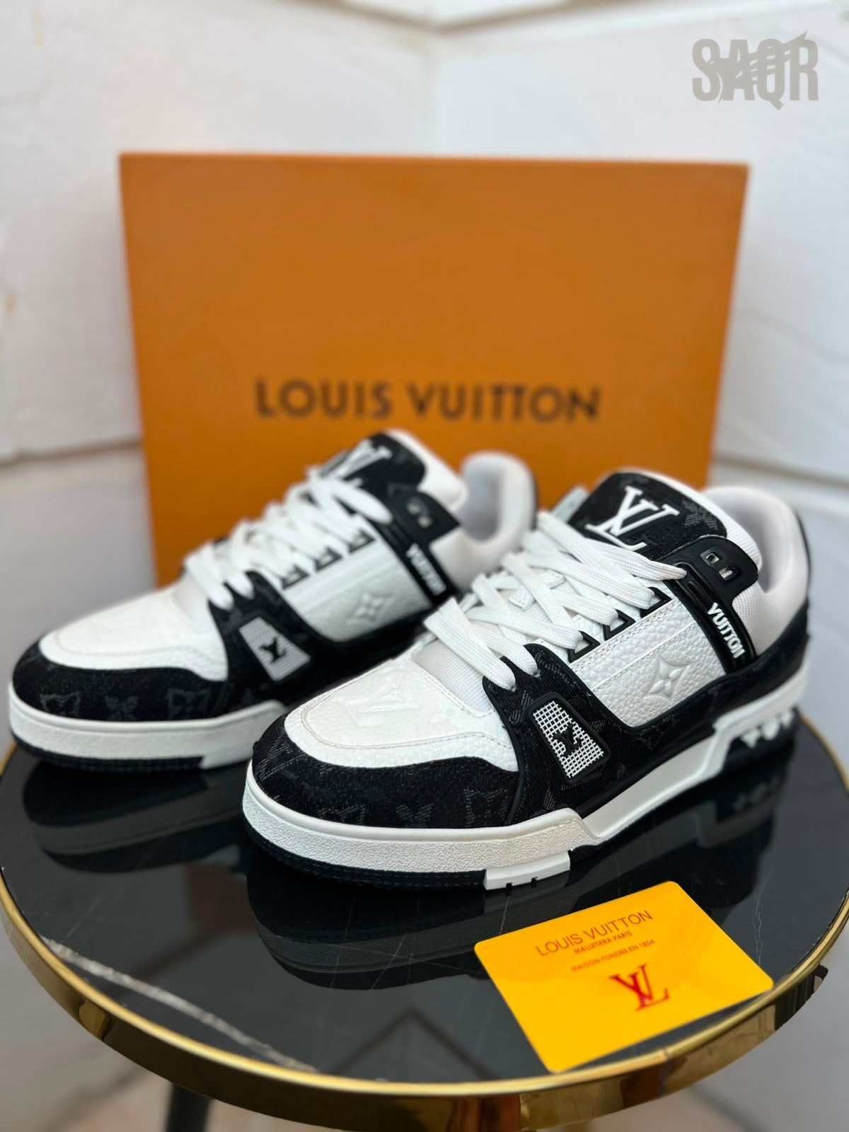 Louis Vuitton LV Trainer Sneakers – Black & White - View 5