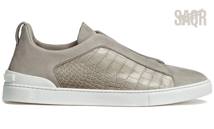 Zegna Triple Stitch Sneaker - Neutrals | Men