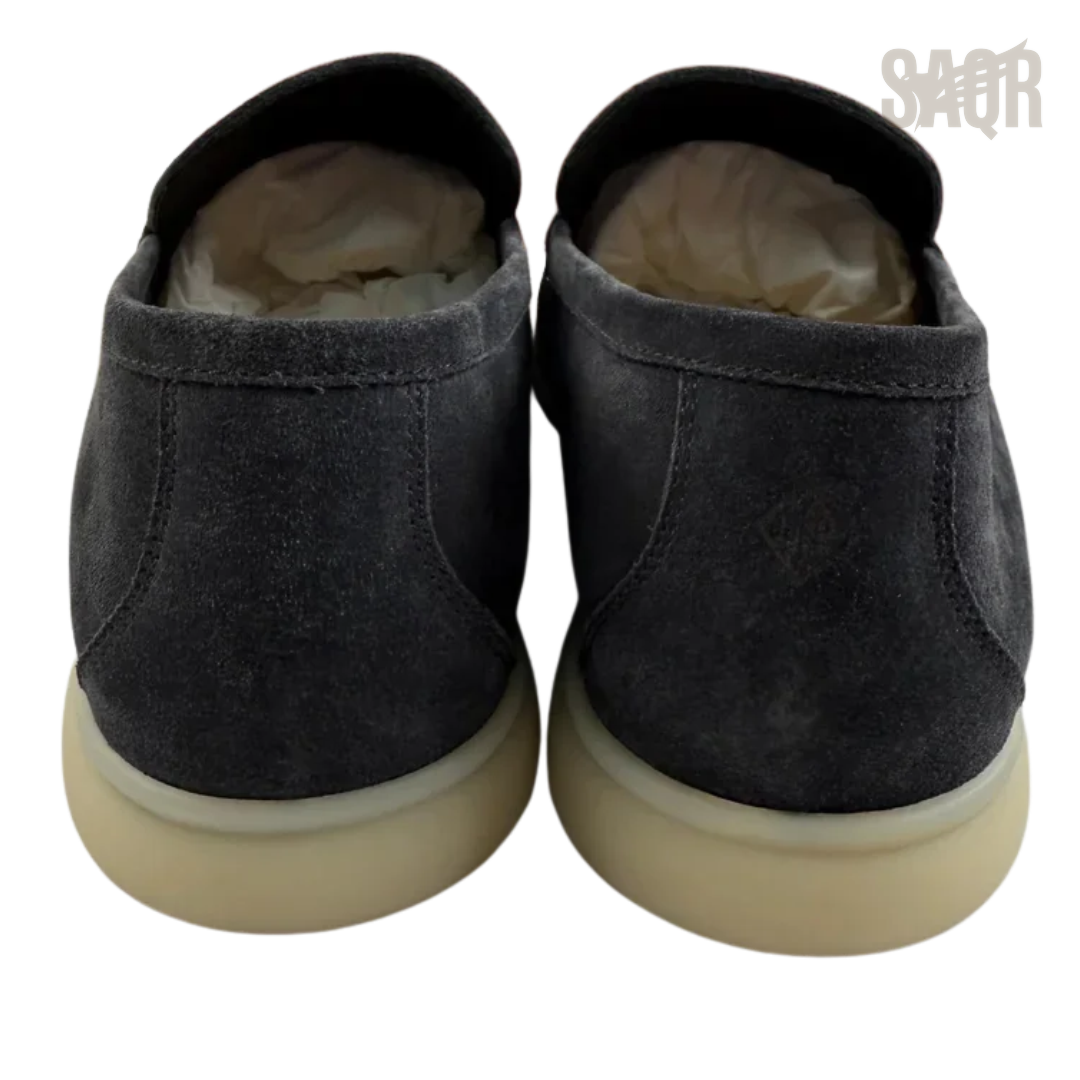 Loro Piana Summer Walk Loafers – Dark Grey - View 3