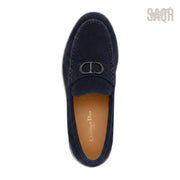 Dior Granville Suede Loafers – Navy Blue - View 1