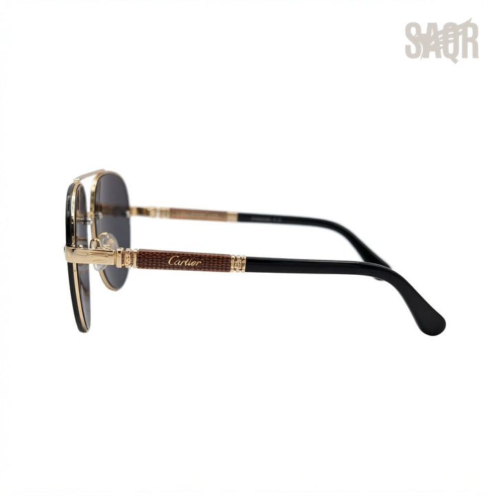 Cartier Sunglasses – Black & Gold-Tone - View 2
