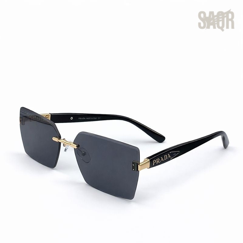 Prada — Slim Metallic Frame Sunglasses