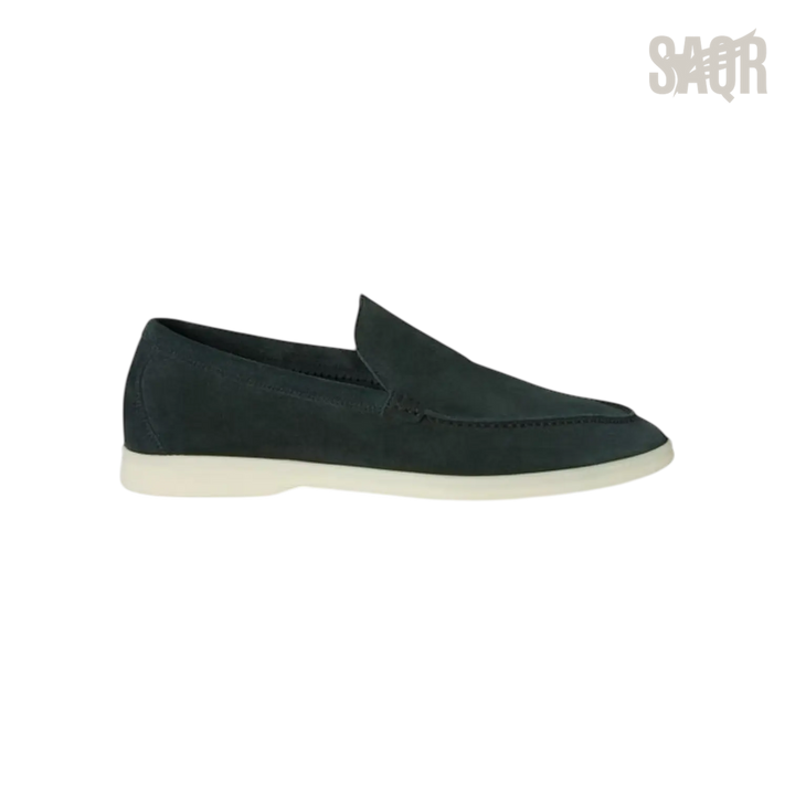 Loro Piana Summer Walk Loafers – Dark Green - View 2