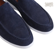 Loro Piana Summer Walk Suede Loafers – Dark Navy - View 2