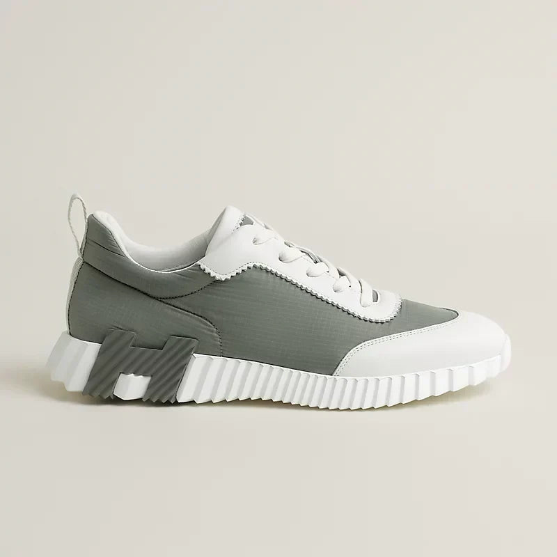 Hermès Bouncing Sneaker – Étoupe / Blanc