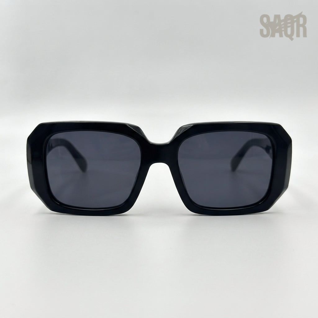 Prada Geometric Sunglasses Black - View 1