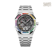 AP Watch | Royal Oak Rainbow Skeleton Frosted Black Dial
