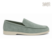 Loro Piana Summer Suede Loafers – Green - View 1