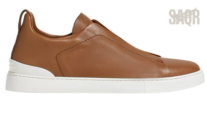 Zegna Triple Stitch Sneaker - Beige | Men