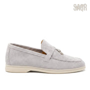 Loro Piana Summer Charms Loafers – Light Grey - View 2