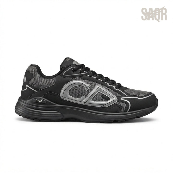 Dior B30 Technical Mesh Sneakers – Black & Grey - View 1