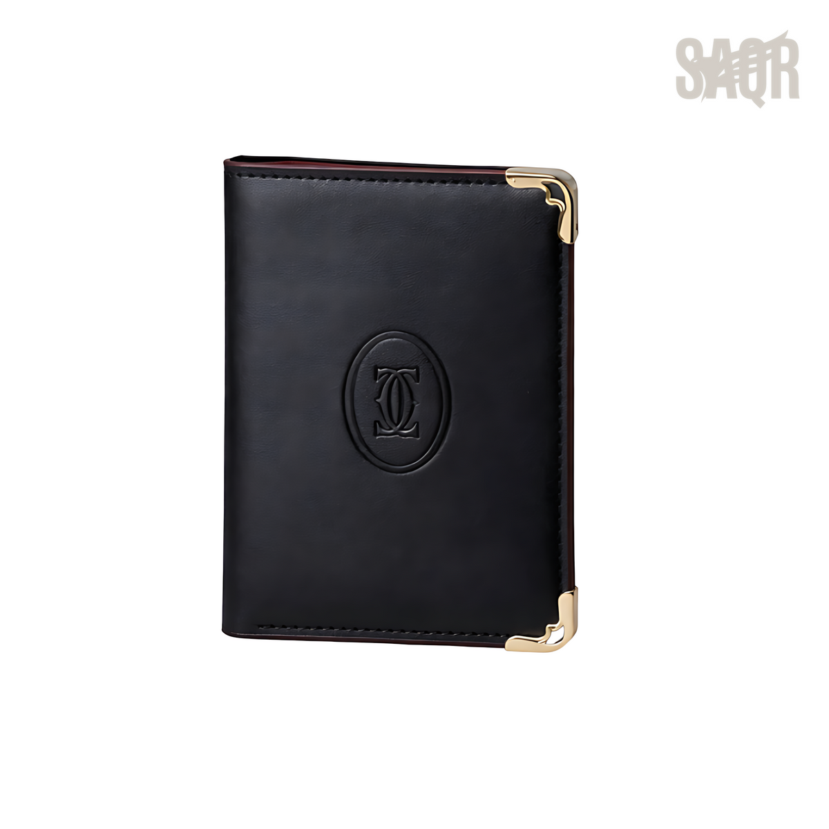 Cartier Wallet | Black Leather Red Interior