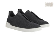 Zegna Footwear | Triple Stitch Mesh Black
