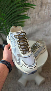 Dior B30 Countdown Tech Sneaker – Beige & Brown - View 3