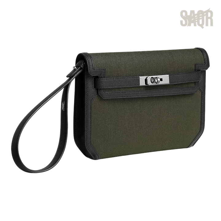Hermès Depeche 25 Pouch – Tourbe / Noir - View 2