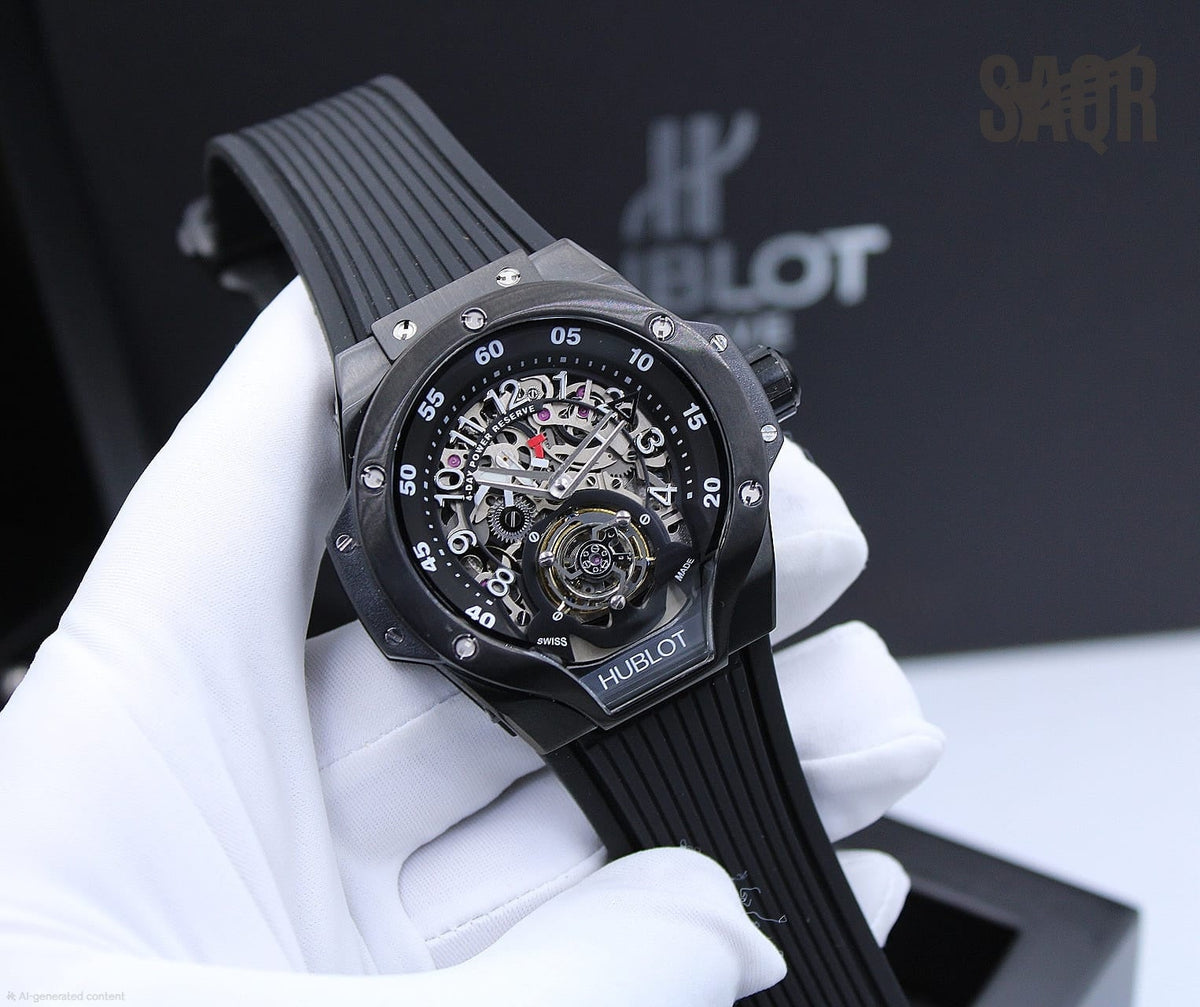Hublot Big Bang Tourbillon Power Reserve (King Gold / Black)