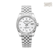 Rolex Watch | Datejust White Diamond Dial