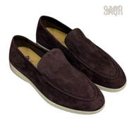 Loro Piana Summer Suede Shoes – Chocolate Brown - View 4