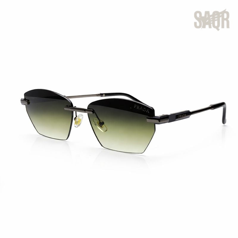 Prada — Gold Metallic Frame Sunglasses