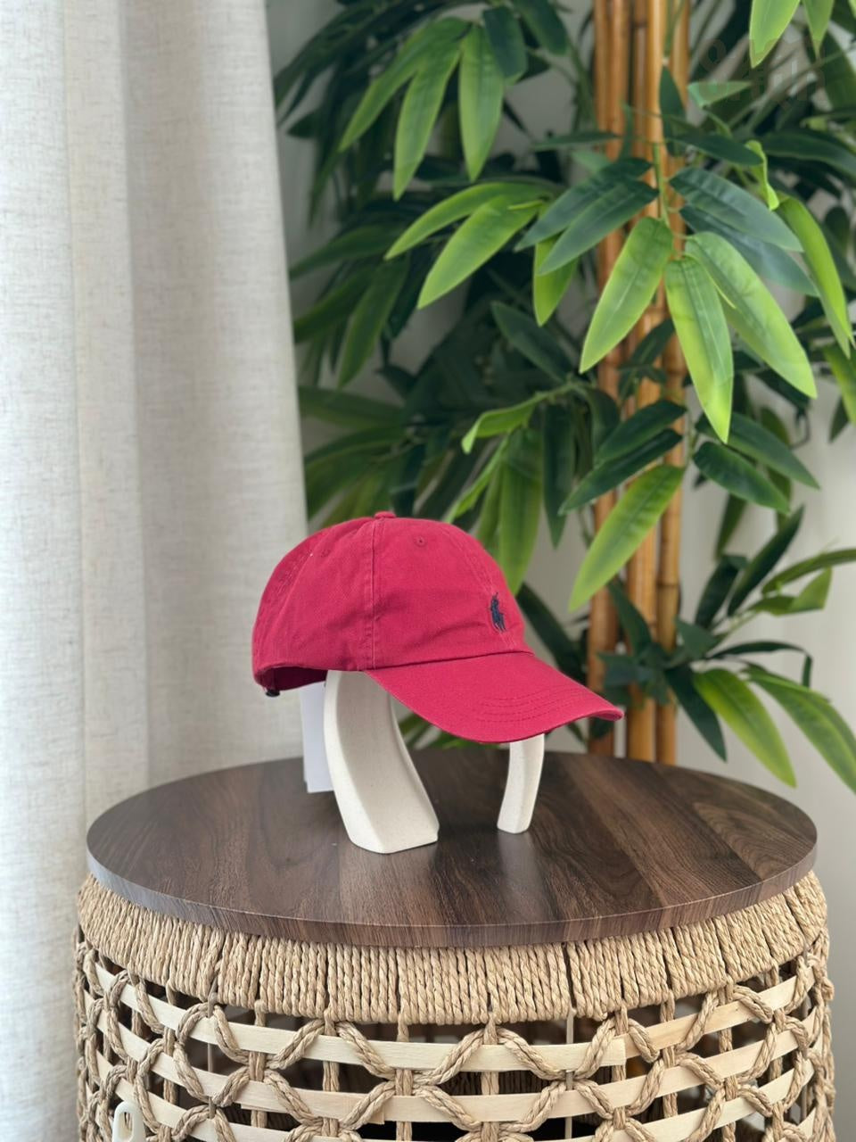 Polo Ralph Lauren | Denim Ball Cap – Black / Red – Product Image 1