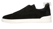 Zegna Footwear | Triple Stitch Suede Black