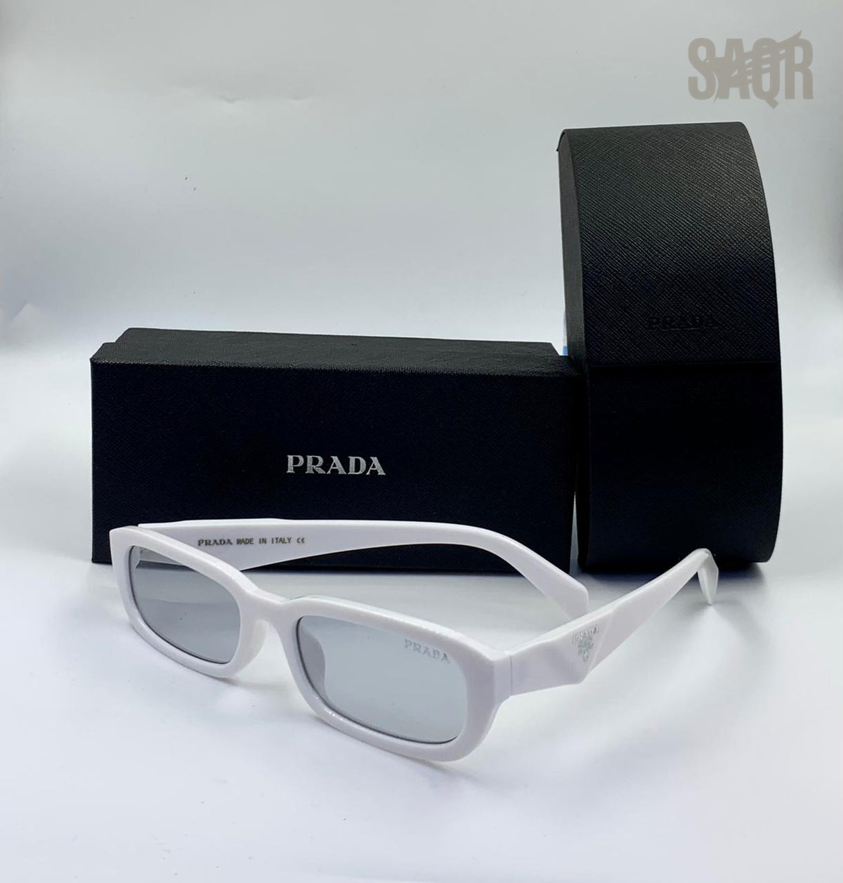 Prada | Symbole Rectangular Sunglasses – Tortoise – Product Image 1