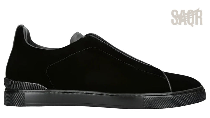 Zegna Triple Stitch Sneaker - Black Edition 4 | Men