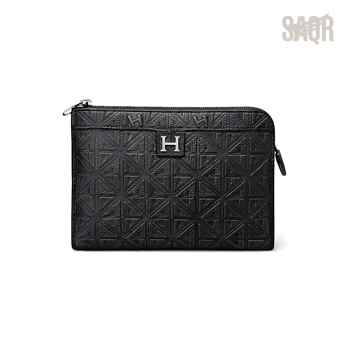 Hermès Bag | Black Embossed Pouch