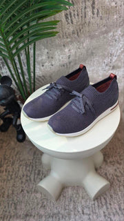 Loro Piana 360 LP Flexy Walk Knit Sneakers – Dark Grey - View 5