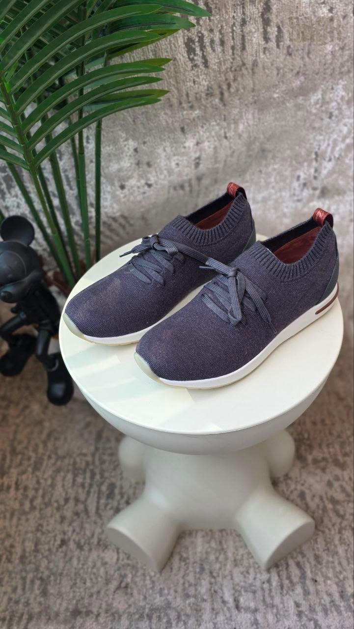 Loro Piana 360 LP Flexy Walk Knit Sneakers – Dark Grey - View 5