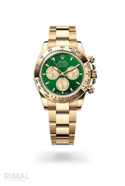 Rolex | Yellow Gold Green Dial - Free & Fast UAE Shipping