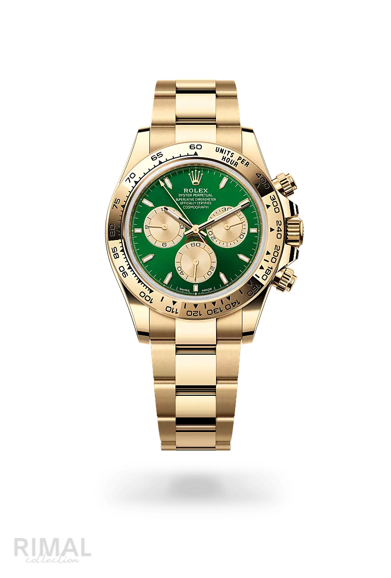 Rolex | Yellow Gold Green Dial - Free & Fast UAE Shipping