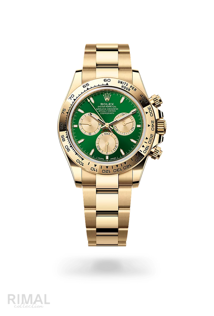 Rolex | Yellow Gold Green Dial - Free & Fast UAE Shipping