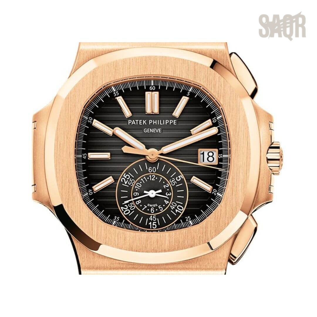 Patek Watch | Nautilus Chronograph Gold Black