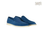 Loro Piana Summer Walk Loafers – Cobalt Ink - View 1