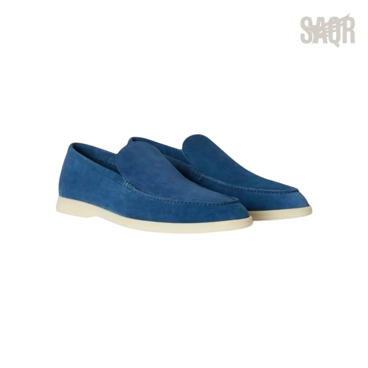 Loro Piana Summer Walk Loafers – Cobalt Ink - View 1