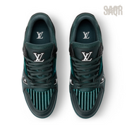 Louis Vuitton LV Trainer Sneakers Striped – Green - View 2