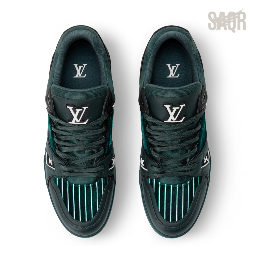Louis Vuitton LV Trainer Sneakers Striped – Green - View 2