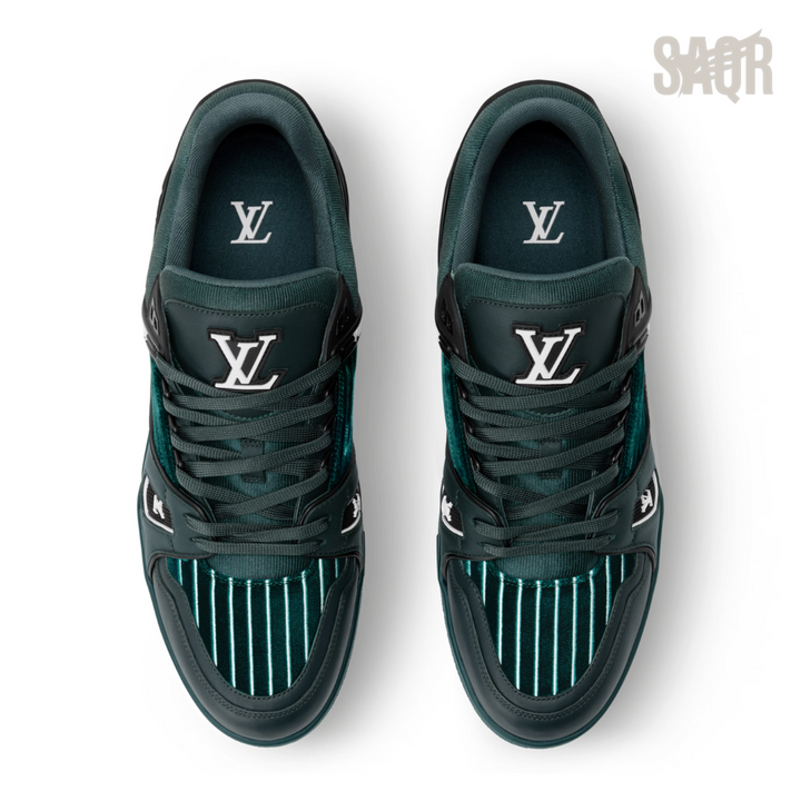 Louis Vuitton LV Trainer Sneakers Striped – Green - View 2